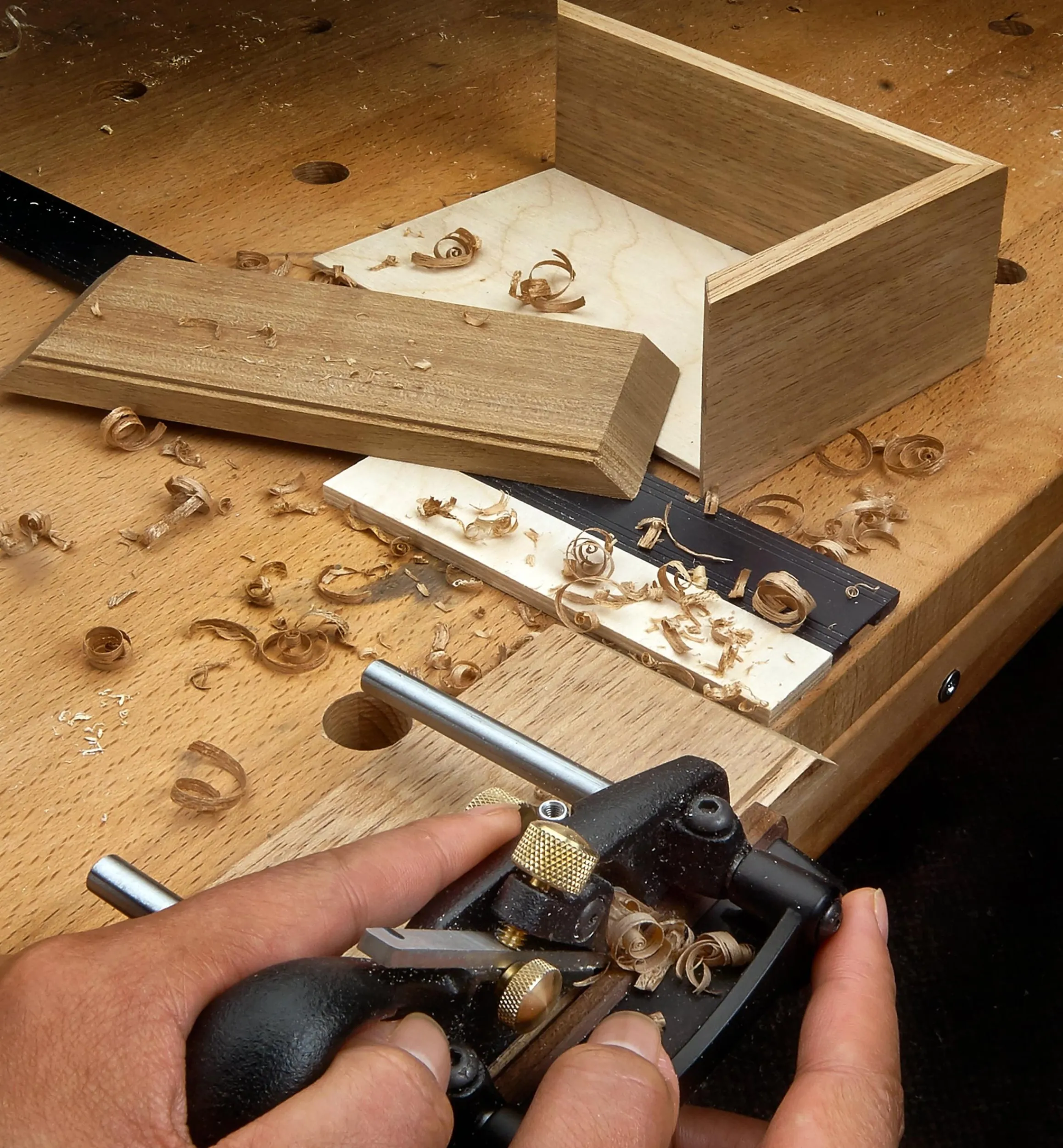Lee Valley Planes>Veritas Left-Hand Box-Maker’s Plow Plane