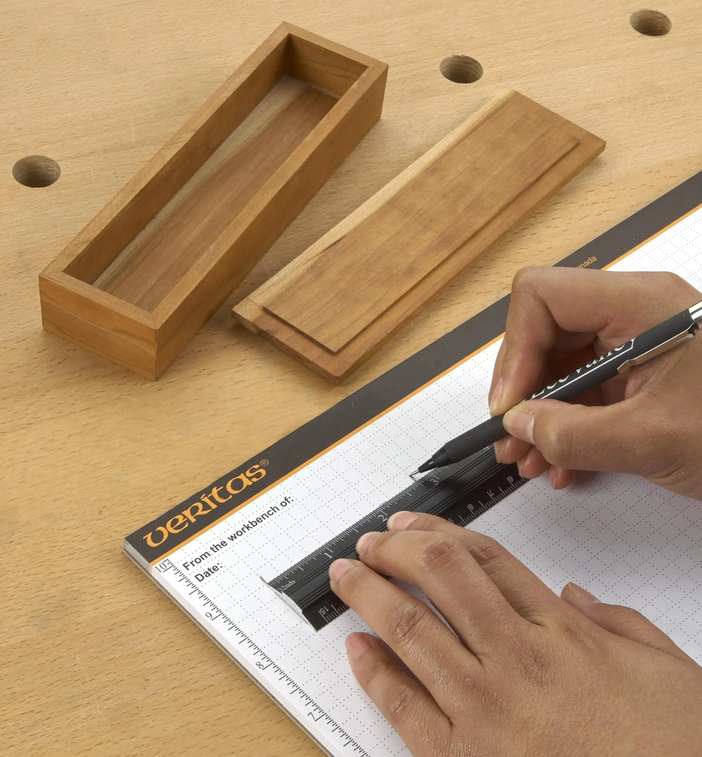 Lee Valley Marking & Measuring>Veritas 6"/150mm Aluminum Bench Rule