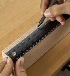 Lee Valley Marking & Measuring>Veritas 18"/450mm Aluminum Bench Rule