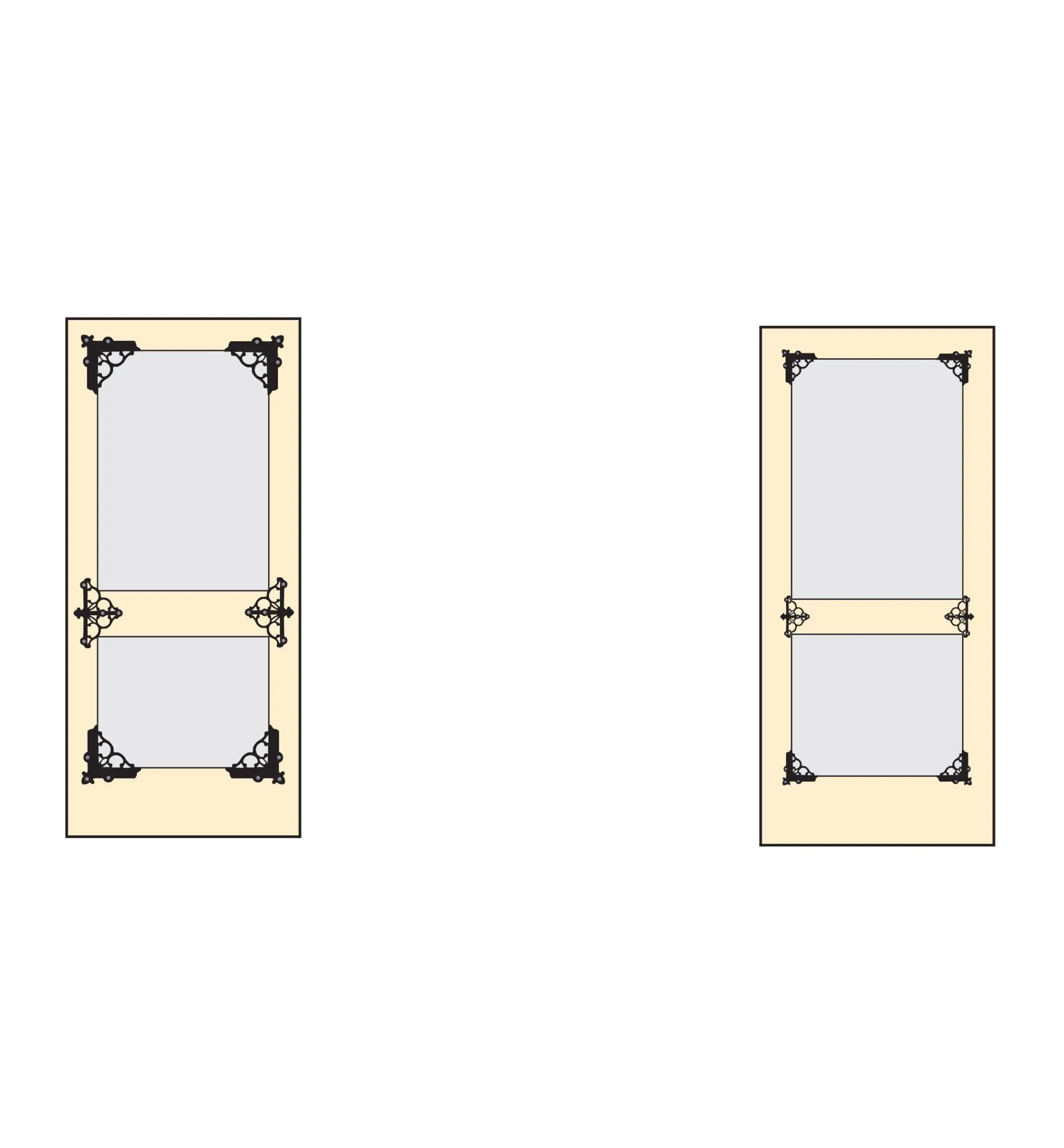 Lee Valley Architectural Hardware>Victorian Screen Door Large Corner Braces