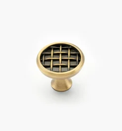 Lee Valley Knobs>Weave Pattern Knob