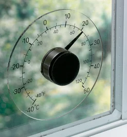 Lee Valley Weather Measurement>Window-Mount Thermometer