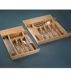 Lee Valley Kitchen Hardware>Wooden Cutlery Trays