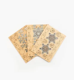 Lee Valley Décor>Wooden Snowflake Ornaments Kit